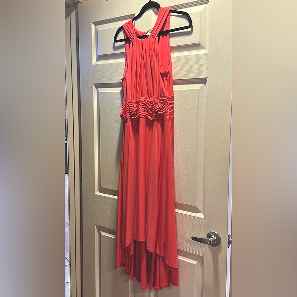 SANGRIA sleeveless feminine dress with beautiful bodice design.